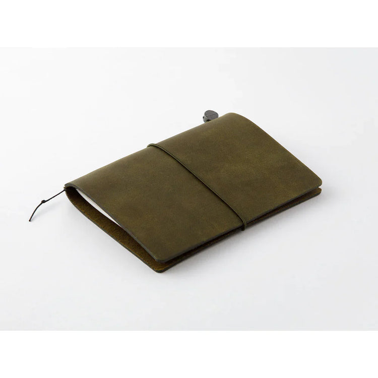 Traveler's Company Leather Journal Starter Kit Olive - Passport Size