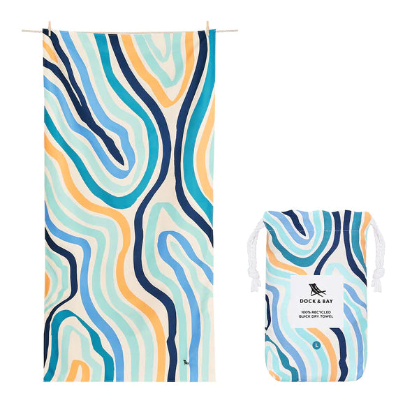 Groovy Dunes Quick Dry Beach Towel