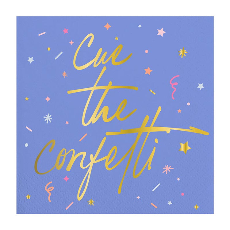 Cue the Confetti Napkins