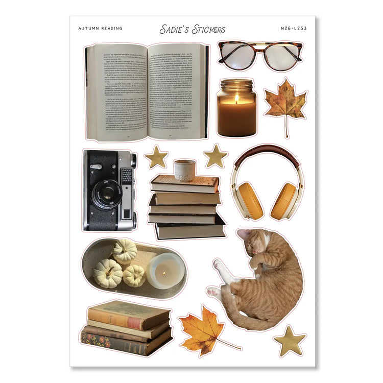 Autumn Reading Sticker Sheet