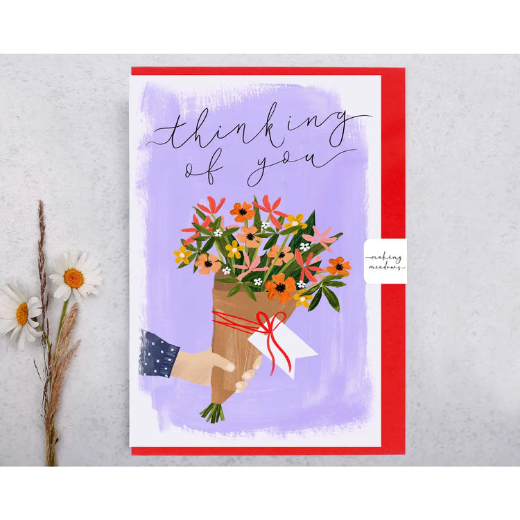 Thinking of You Flowers Greeting Card