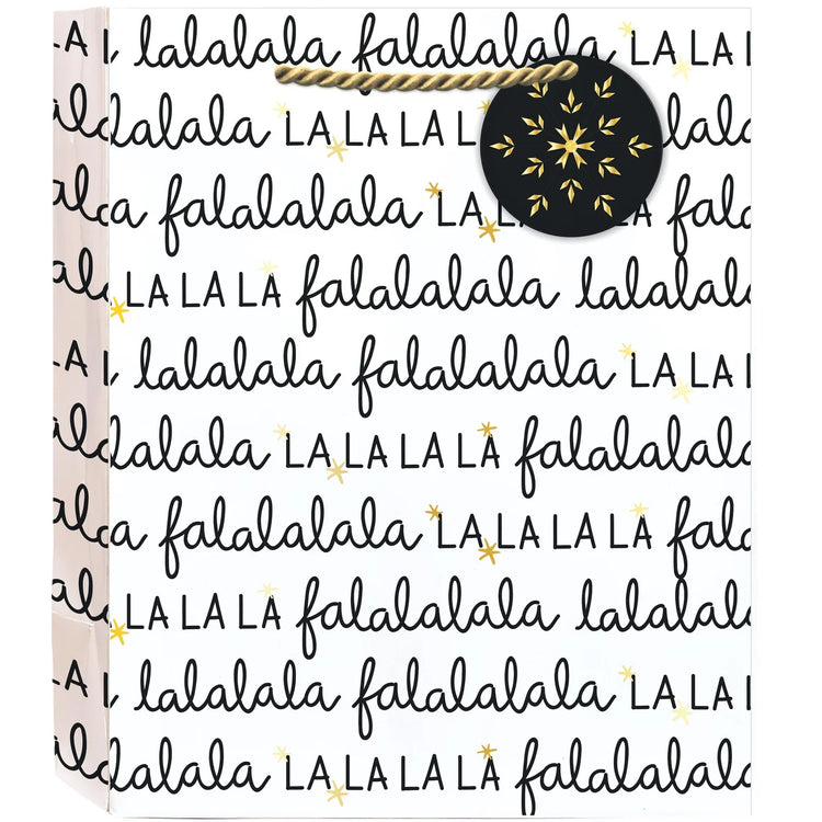 Fa La La Script Gift Bag - Medium