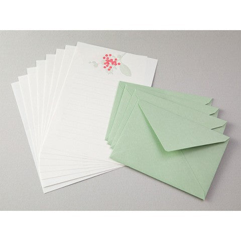 Red Bouquet Letter Writing Set