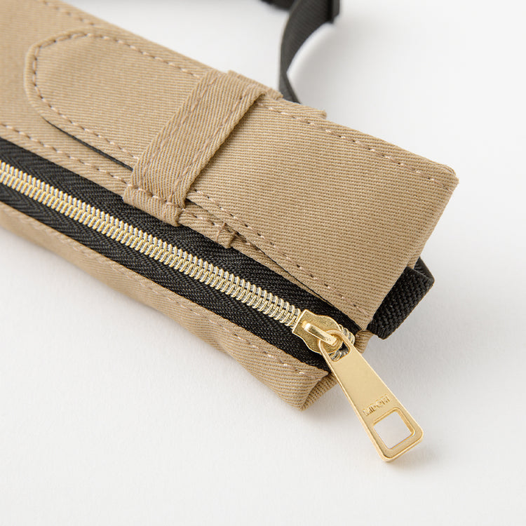 Beige Book Bend Pen Case