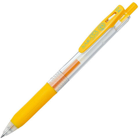 Yellow Sarasa Clip Gel Pen