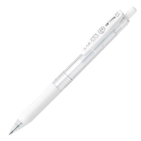 Milk White Green Sarasa Clip Gel Pen