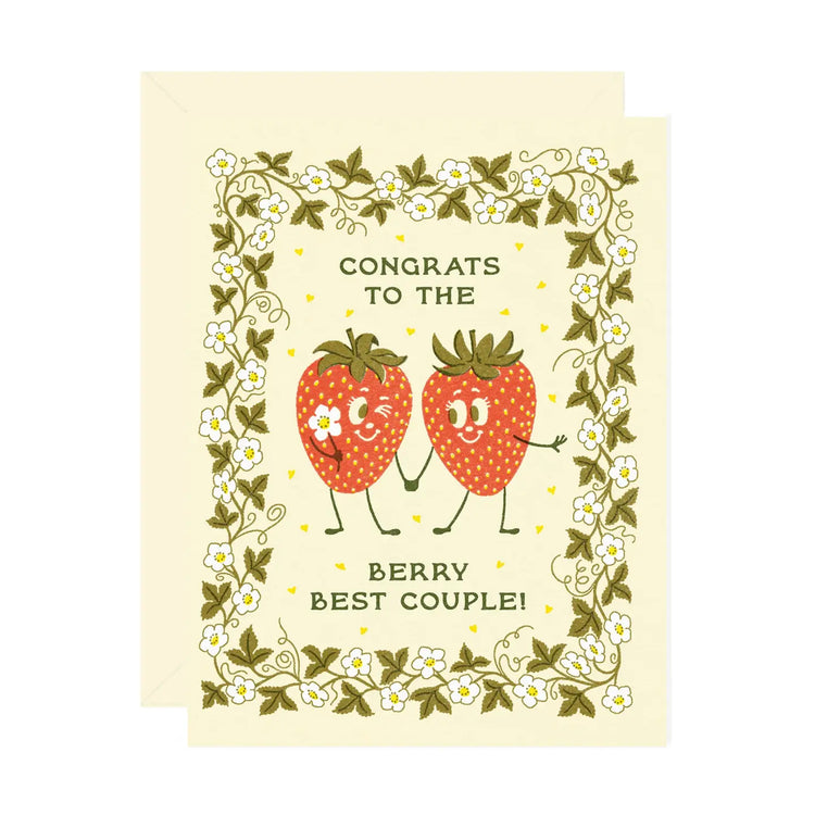 Berry Best Couple Greeting Card