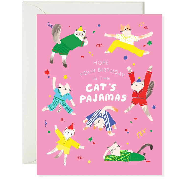 Cat's Pajamas Birthday Card