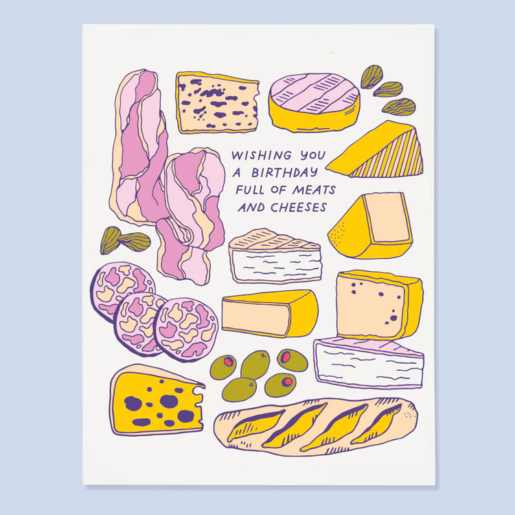 Meats and Cheeses Birthday Card
