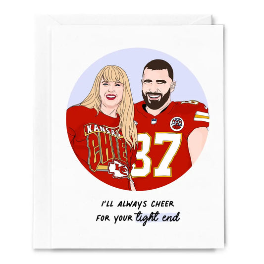 Taylor Swift Tight End Greeting Card