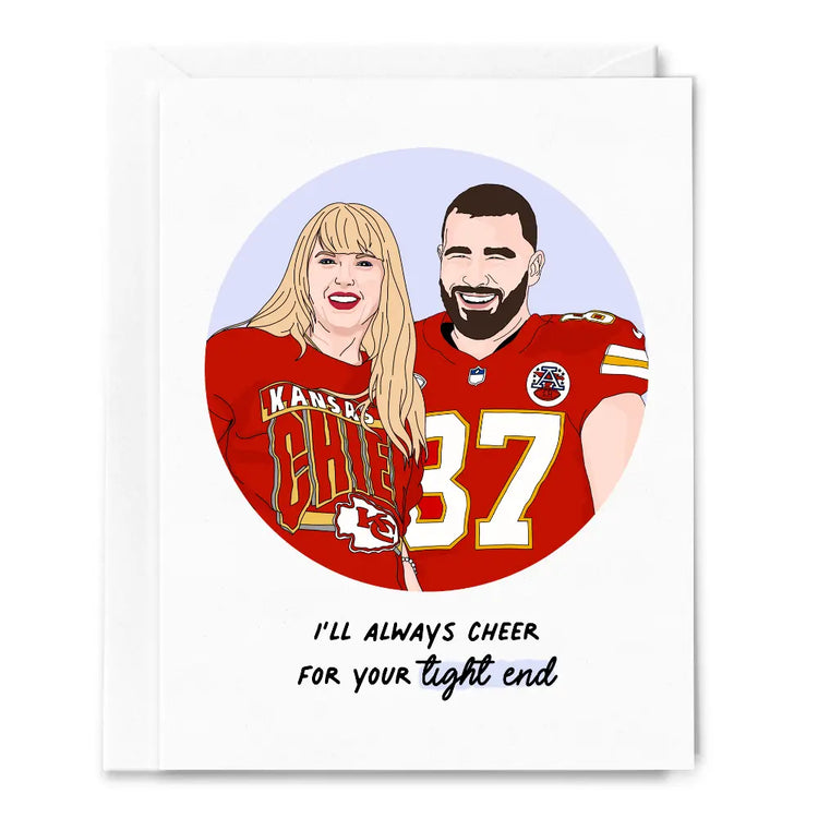 Taylor Swift Tight End Greeting Card