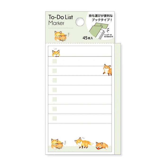 Fox To-Do List Sticky Notes