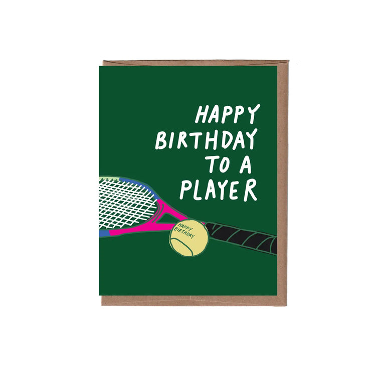 Tennis Birthday Greeting Card