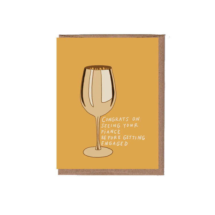 Love Is Blind Engagement Greeting Card