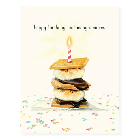 Many S'mores Birthday Greetng Card