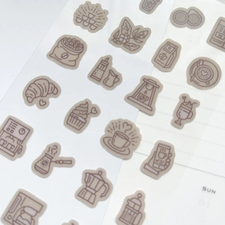 Cafe Things Sticker Sheet