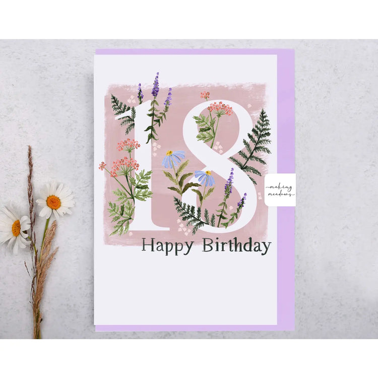 Happy 18th Birthday Greeting Card
