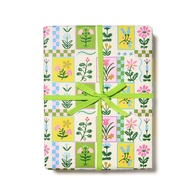 Retro Flower Wrapping Paper