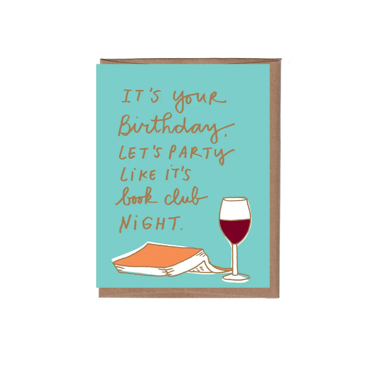 Book Club Birthday Greeting Card