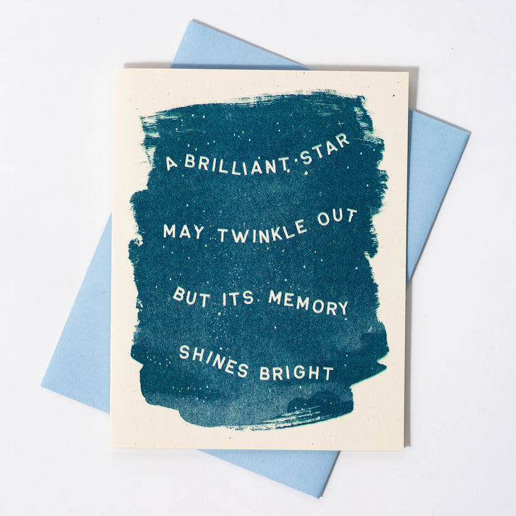 Shine Bright Sympathy Greeting Card