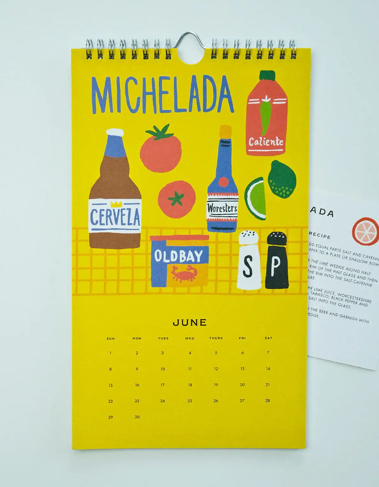 Cocktail 2025 Wall Calendar