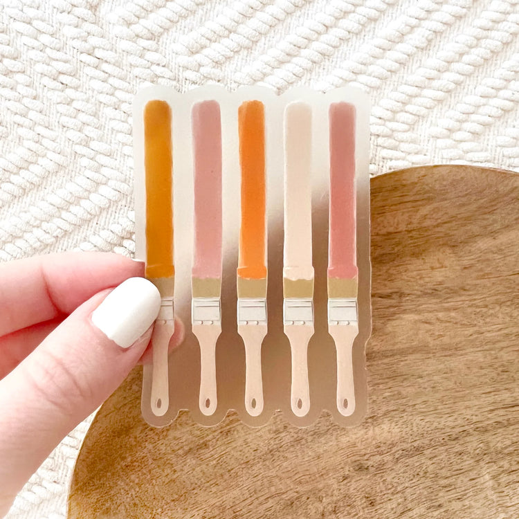 Sunset Paint Brush Sticker