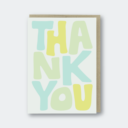 Abstract Thank You Greeting Card