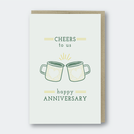 Cheers to Us Anniversary Greeting Card