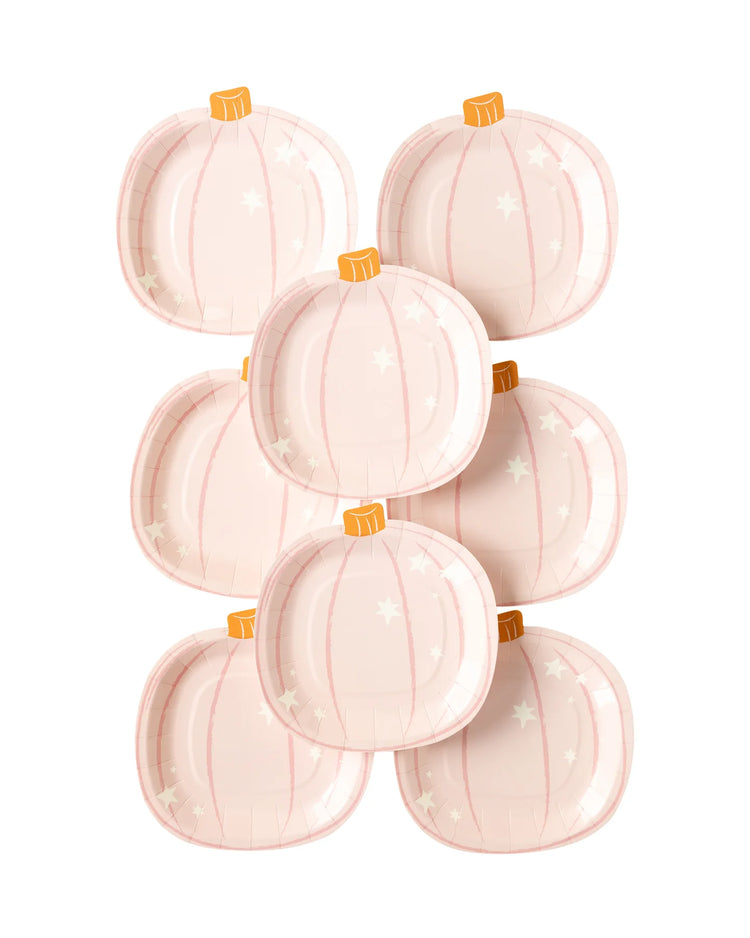 Pastel Pumpkin Paper Plates