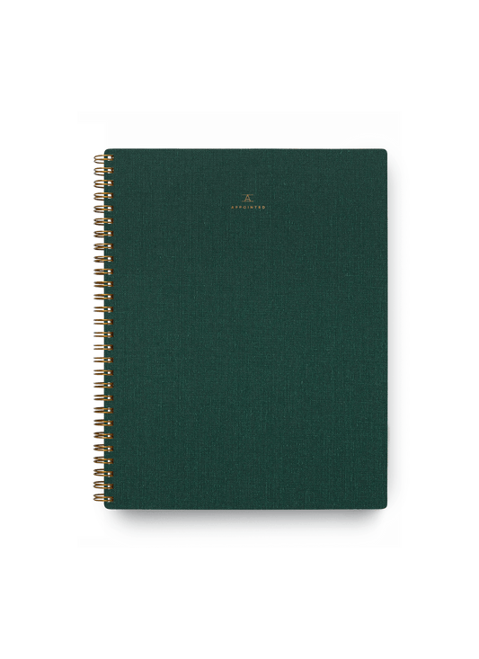 Hunter Green Lined Notebook