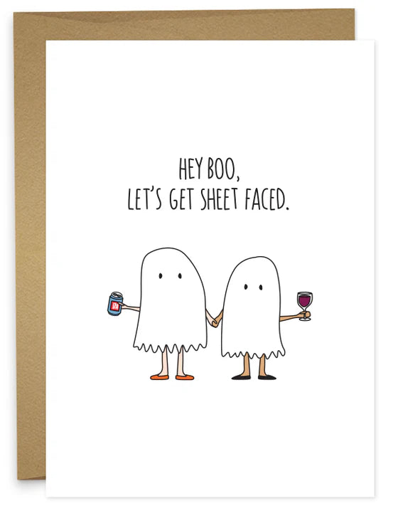 Let's Get Sheet Faced Card