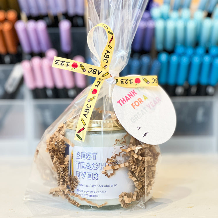 Best Teacher Ever Candle - Gift Pack