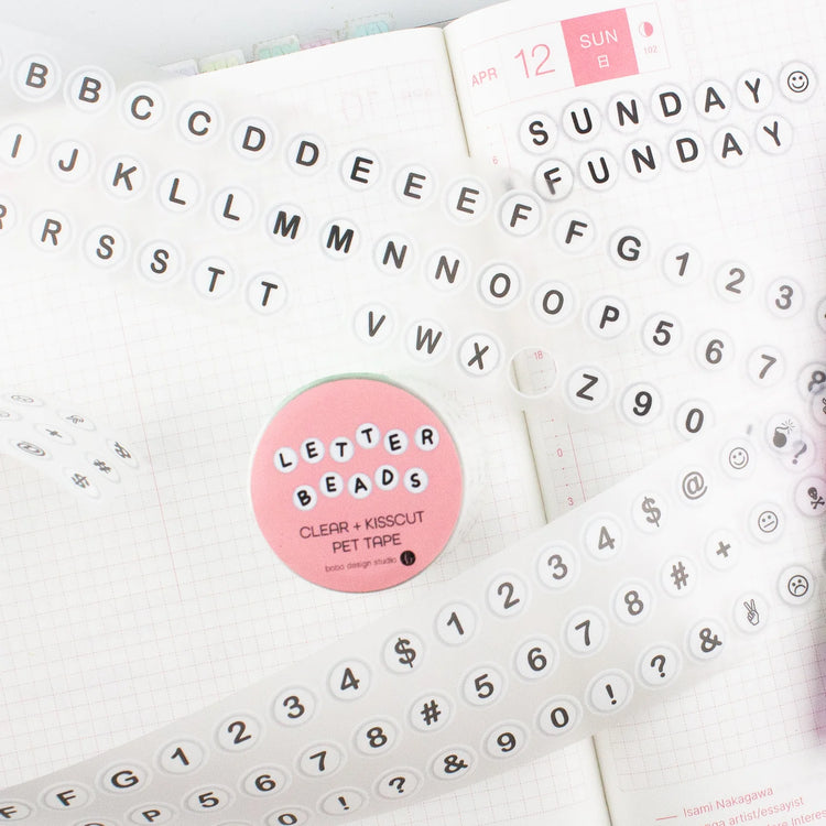 Letter Beads PET Tape - 50mm