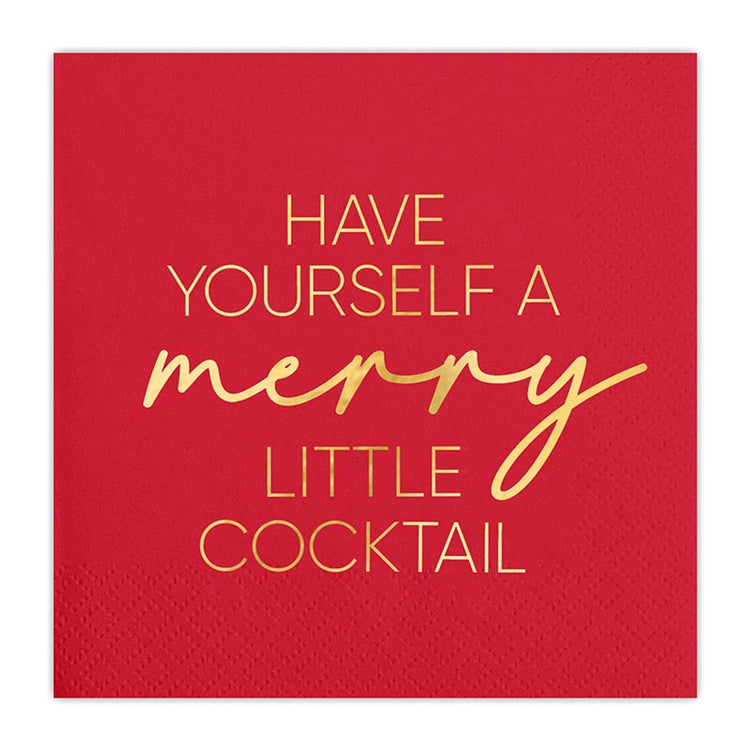 Merry Little Cocktail Paper Napkins