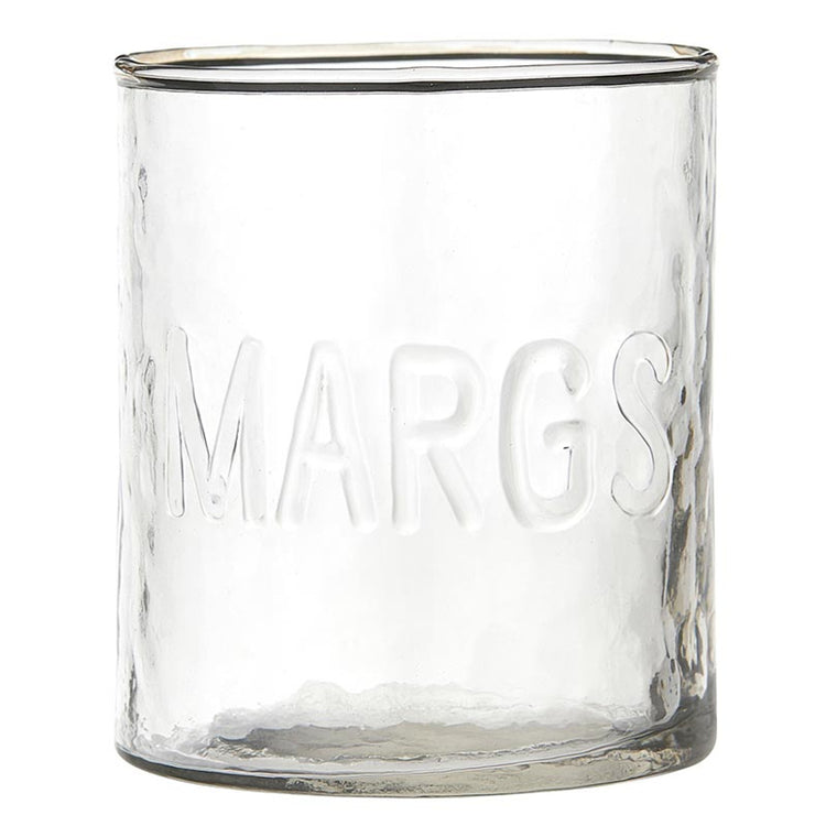Margs Hammered Drinking Glass