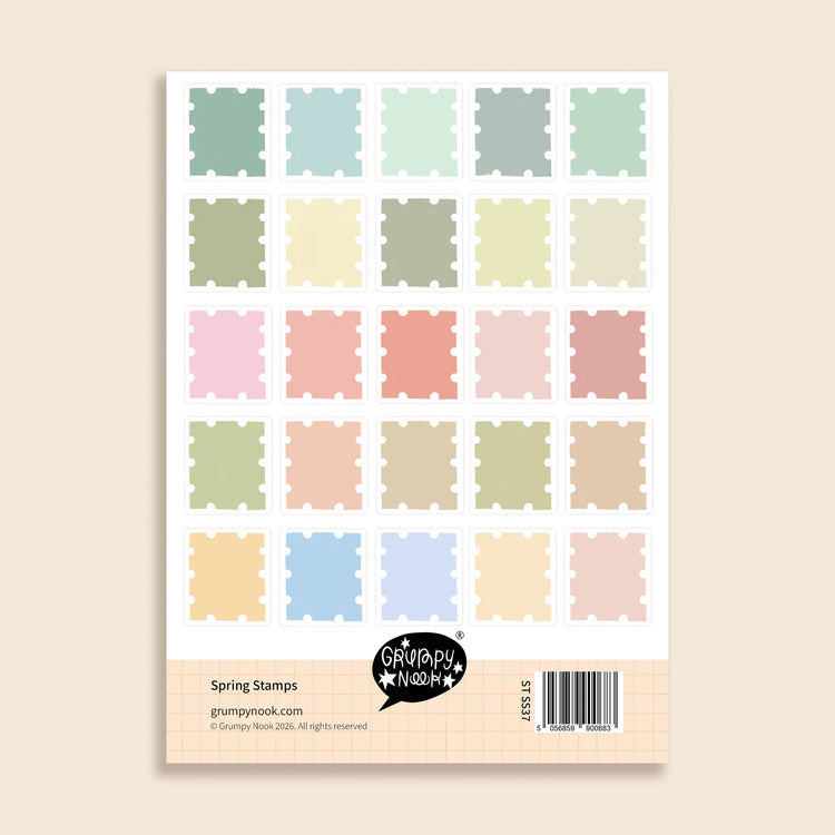 Spring Stamps Sticker Sheet