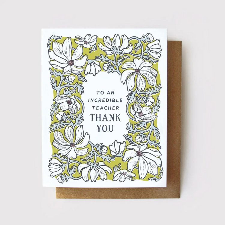 To an Incredible Teacher Greeting Card
