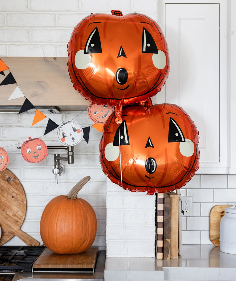 Vintage Pumpkin Foil Balloon