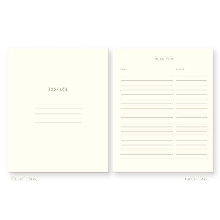 Bookmarked Book Log Journal