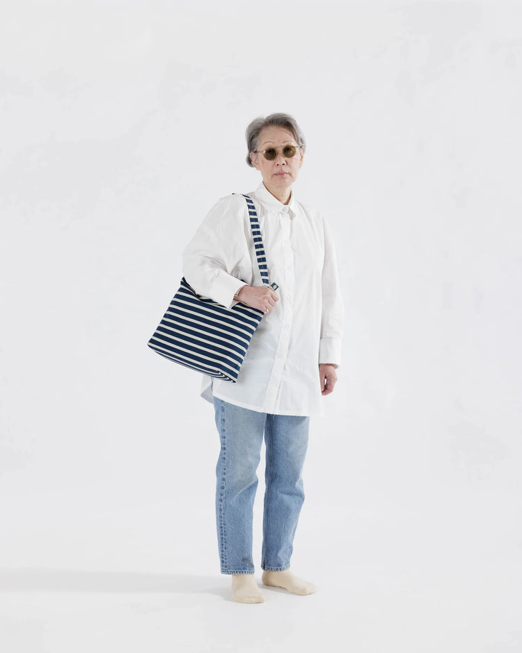 Navy Stripe Duck Bag