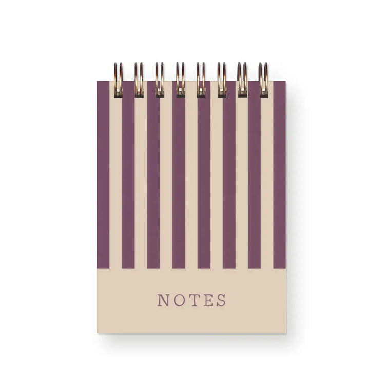 Notes Stripe Mini Jotter Notebook