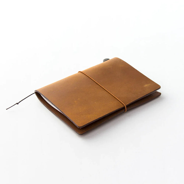 Traveler's Company Leather Journal Starter Kit Camel - Passport Size