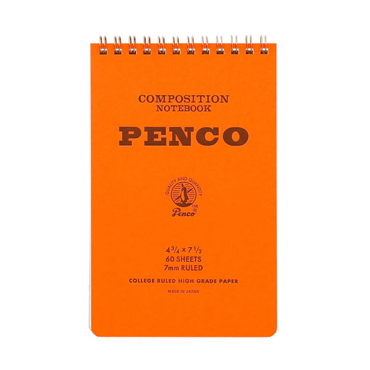 Medium Orange Coil Notepad