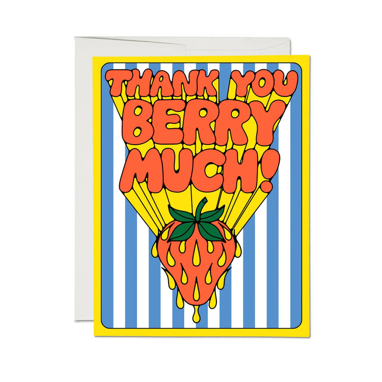 So Many Strawberries Greeting Card