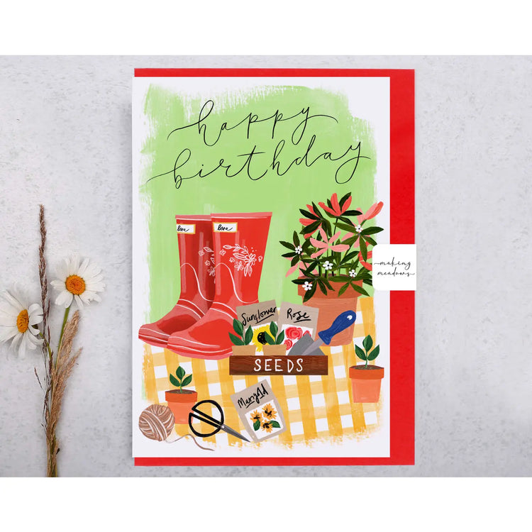 Happy Birthday Seeds Greeting Card