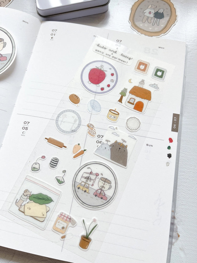 A Day with Friends Sticker Sheet