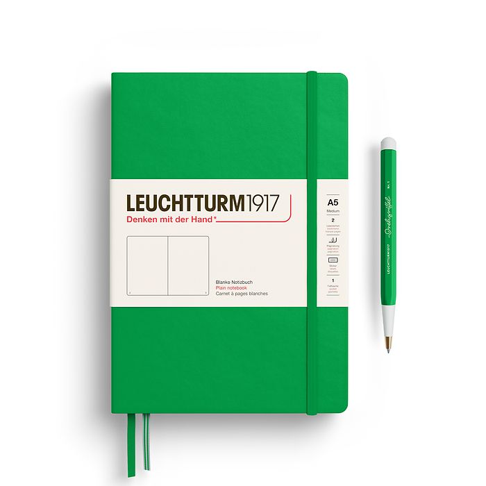 Spring Leaf Medium Hardcover Notebook (A5)