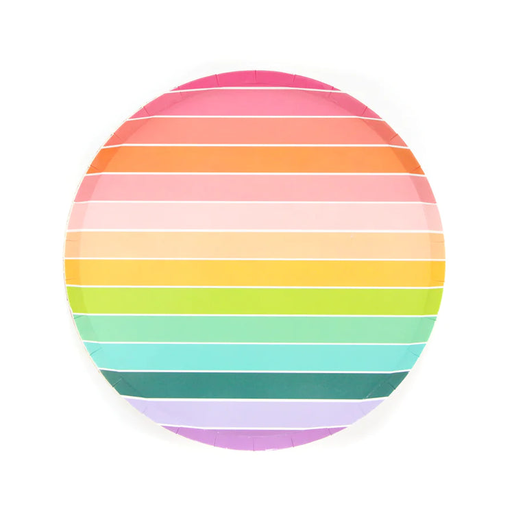 Rainbow Stripe Plate