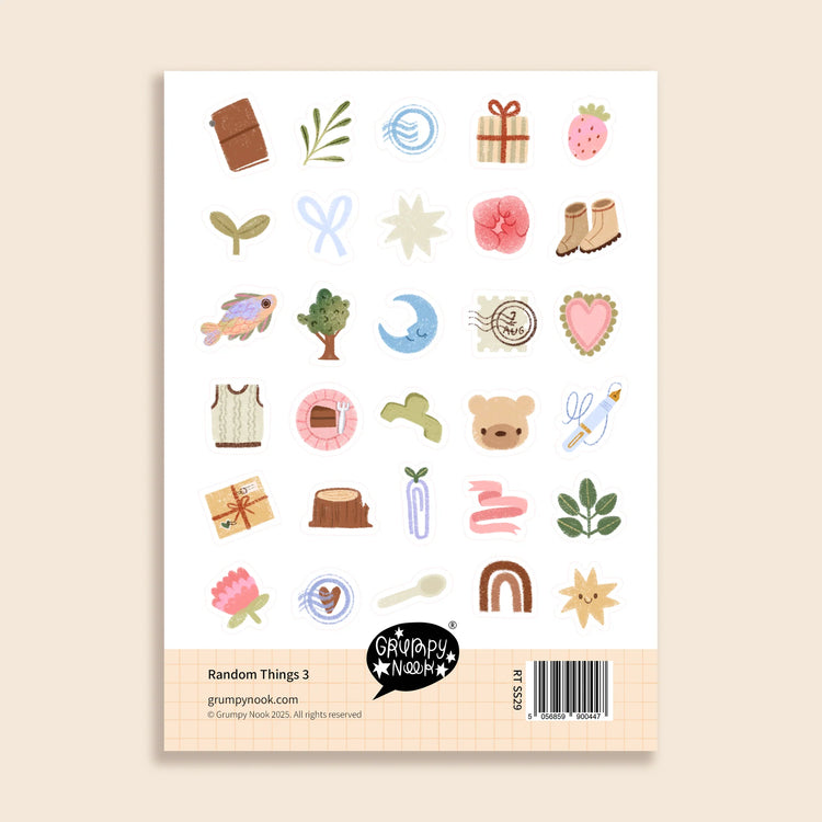 Random Things 3 Sticker Sheet