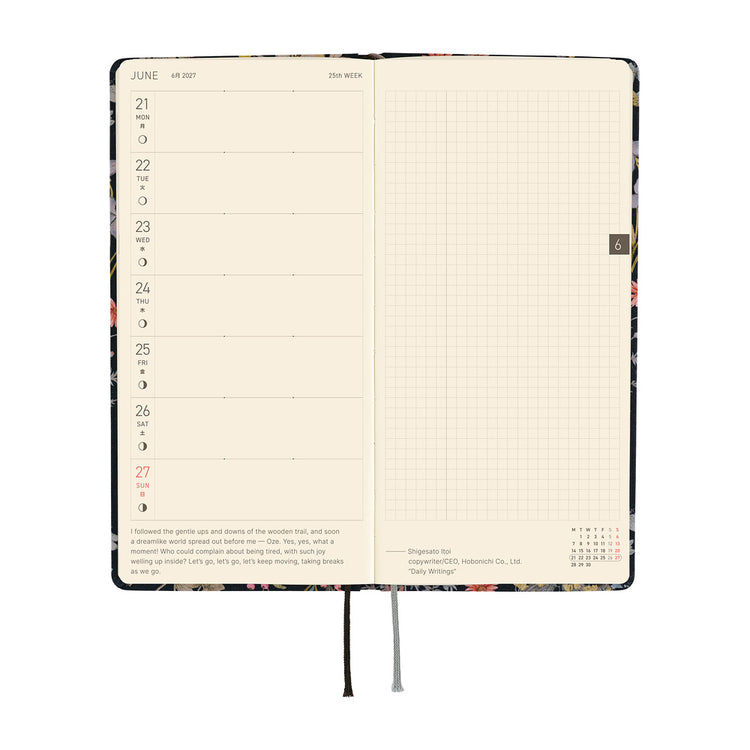 Hobonichi Techo Weeks - Liberty Fabrics: Floral Remedy